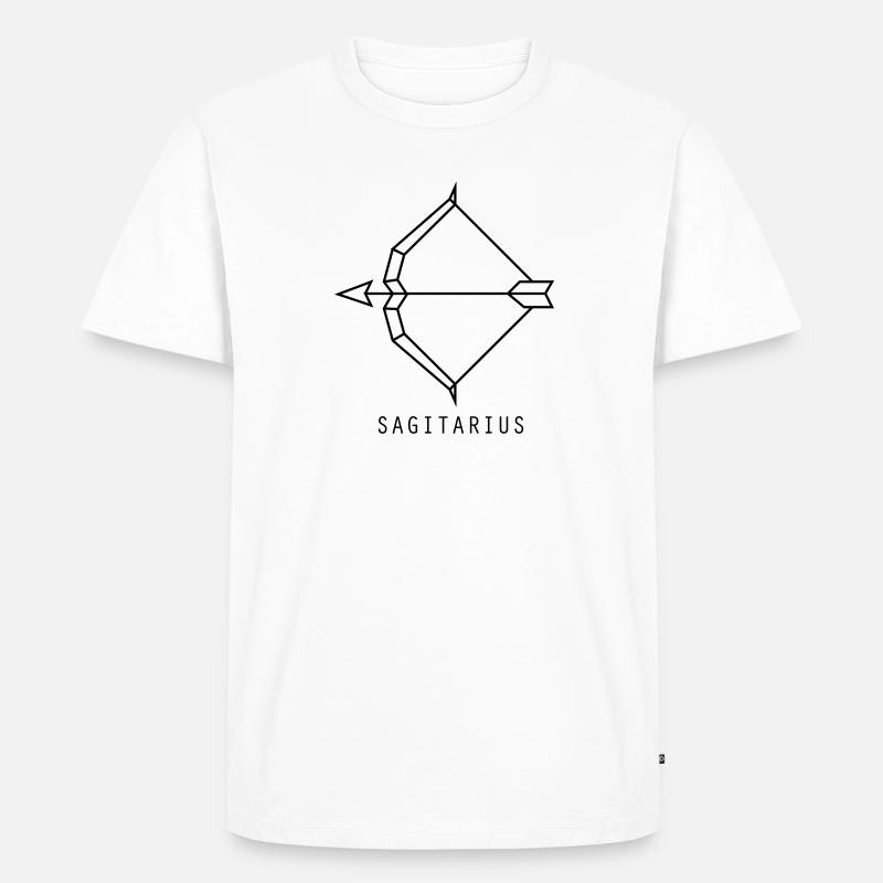 Sagitarius - Männer Premium Bio T-Shirt - Weiß