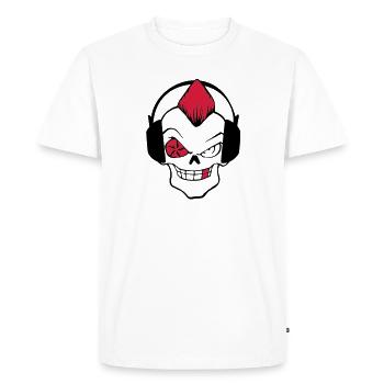 punk rock - Men's Premium Organic T-Shirt - white - Front - Nico (187cm)