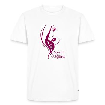 Beauty Queen - Men's Premium Organic T-Shirt - white - Front - Nico (187cm)