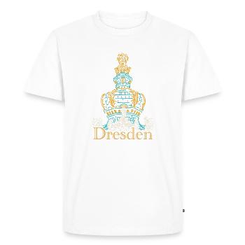 Dresden Drawing Zwinger, Hand Drawing - Men's Premium Organic T-Shirt - white - Front - Nico (187cm)