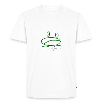 Grenouillemini © Chyropterum Innoxius - T-shirt Premium bio Homme - blanc - Devant - Nico (187cm)