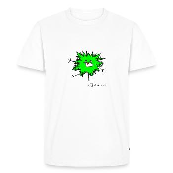 L'animal moelleux panique © Chyropterum Innoxius - T-shirt Premium bio Homme - blanc - Devant - Nico (187cm)