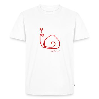 Snailsolomeeting © Chyropterum Innoxius - Men's Premium Organic T-Shirt - white - Front - Nico (187cm)