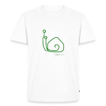 Escargotsolomeeting © Chyropterum Innoxius - T-shirt Premium bio Homme - blanc - Devant - Nico (187cm)