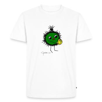 Woolly Beastie: "Delicious!"© Chyropterum Innoxius - Men's Premium Organic T-Shirt - white - Front - Nico (187cm)