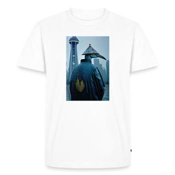 Anthropomorphic 01 - Men's Premium Organic T-Shirt - white - Front - Nico (187cm)