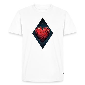 La renaissance d’un cœur - T-shirt Premium bio Homme - blanc - Devant - Nico (187cm)