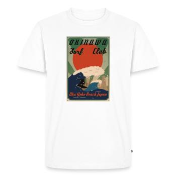 Affiche rétro d’Okinawa - T-shirt Premium bio Homme - blanc - Devant - Nico (187cm)
