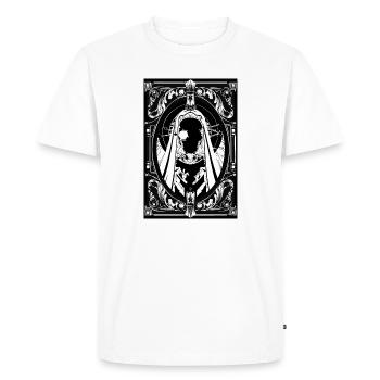 Saint Robot Art Nouveau - Men's Premium Organic T-Shirt - white - Front - Nico (187cm)