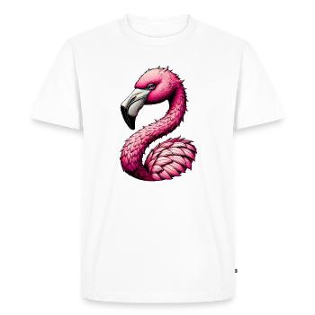 Flamant - T-shirt Premium bio Homme - blanc - Devant - Nico (187cm)