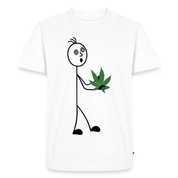Hobby Gardener Figurine Stick - T-shirt Premium bio Homme - blanc - Devant - Nico (187cm)