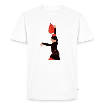 Flamand - T-shirt Premium bio Homme - blanc - Devant - Nico (187cm)