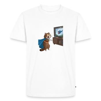 Libérez le héros qui sommeille en vous avec le Quantum Splash Ki - T-shirt Premium bio Homme - blanc - Devant - Nico (187cm)