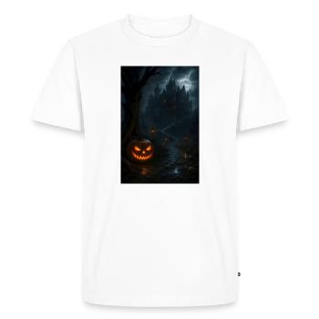 Halloween Horreur gothique - T-shirt Premium bio Homme - blanc - Devant - Nico (187cm)