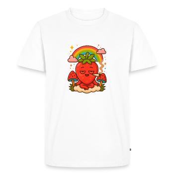 Strawberry Haze - T-shirt Premium bio Homme - blanc - Devant - Nico (187cm)