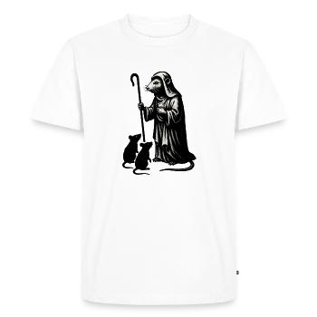 Médecin de la peste et souris - T-shirt Premium bio Homme - blanc - Devant - Nico (187cm)