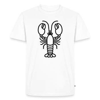 Homard - T-shirt Premium bio Homme - blanc - Devant - Nico (187cm)