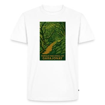 Parque Nacionale de Garajonay - Men's Premium Organic T-Shirt - white - Front - Nico (187cm)