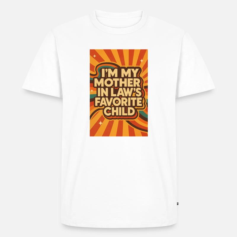 Das Lieblingskind der Schwiegermutter - Männer Premium Bio T-Shirt - Weiß