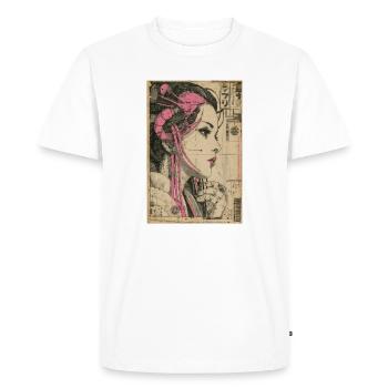Neon Circuit Heiress - Men's Premium Organic T-Shirt - white - Front - Nico (187cm)