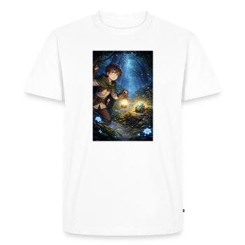 The search for the right path - Men's Premium Organic T-Shirt - white - Front - Nico (187cm)