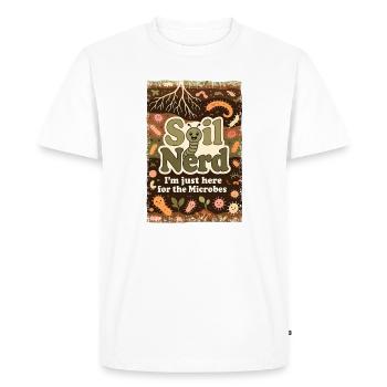 Bio Bärtner Agriculteur écologique autosuffisant Gar - T-shirt Premium bio Homme - blanc - Devant - Nico (187cm)