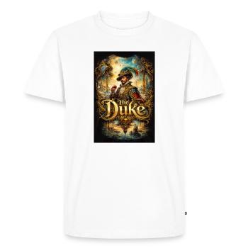 Le Portrait baroque du duc avec verre - T-shirt Premium bio Homme - blanc - Devant - Nico (187cm)