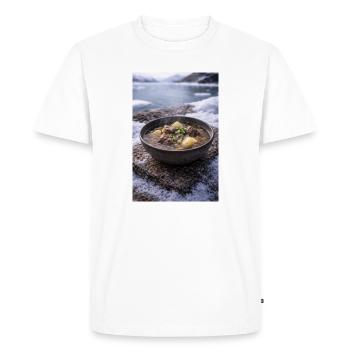 Suaasat - Men's Premium Organic T-Shirt - white - Front - Nico (187cm)
