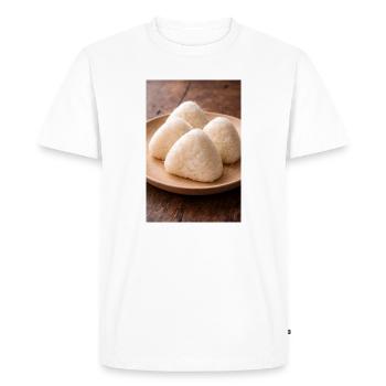 Boules de riz onigiri style japonais - T-shirt Premium bio Homme - blanc - Devant - Nico (187cm)
