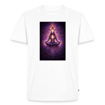 Méditation des chakras cosmiques - T-shirt Premium bio Homme - blanc - Devant - Nico (187cm)