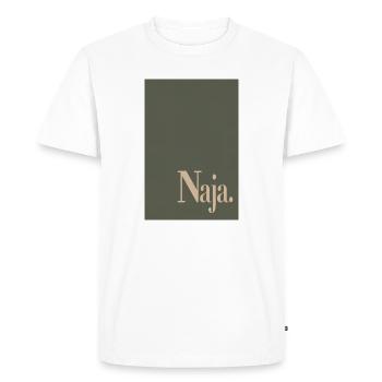 Modern minimal poster – well. - Men's Premium Organic T-Shirt - white - Front - Nico (187cm)