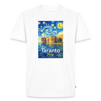 TTarent, Italy. - Men's Premium Organic T-Shirt - white - Front - Nico (187cm)