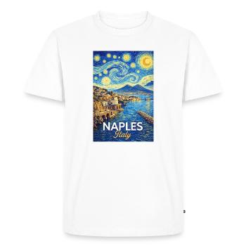 Naples, Italie - T-shirt Premium bio Homme - blanc - Devant - Nico (187cm)