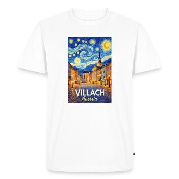 Villach, Austria - Men's Premium Organic T-Shirt - white - Front - Nico (187cm)