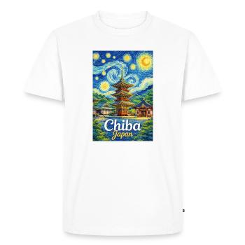 Chiba, Japon - T-shirt Premium bio Homme - blanc - Devant - Nico (187cm)
