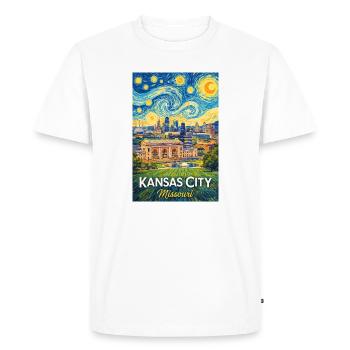 Kansas City, Missouri - Men's Premium Organic T-Shirt - white - Front - Nico (187cm)