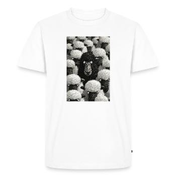 Midnight Herd Portrait - Men's Premium Organic T-Shirt - white - Front - Nico (187cm)