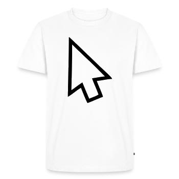 Flèche - T-shirt Premium bio Homme - blanc - Devant - Nico (187cm)