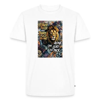 Golden Eagle Poster Mural Decoration - Men's Premium Organic T-Shirt - white - Front - Nico (187cm)