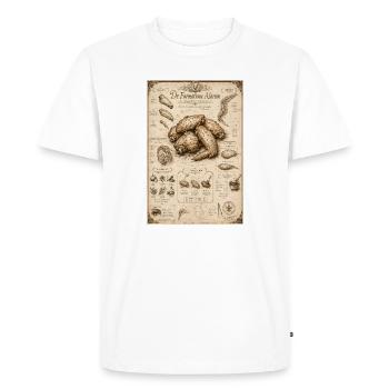 Vintage Tubers Anatomy Diagram - Men's Premium Organic T-Shirt - white - Front - Nico (187cm)