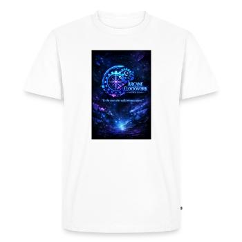arcane_clockwork_poster_Neon_citate - Men's Premium Organic T-Shirt - white - Front - Nico (187cm)