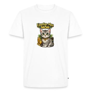 Egyptian Mau Mom Illustration - Men's Premium Organic T-Shirt - white - Front - Nico (187cm)