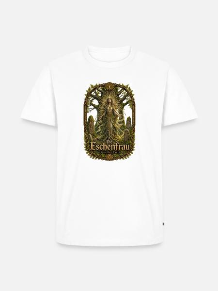 Eschenfrau – Geist der Esche - Männer Premium Bio T-Shirt - Weiß