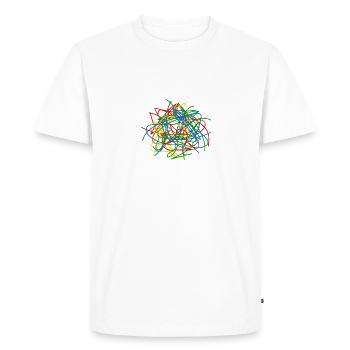 J'peux pas j'ai bêtise - T-shirt Premium bio Homme - blanc - Devant - Nico (187cm)
