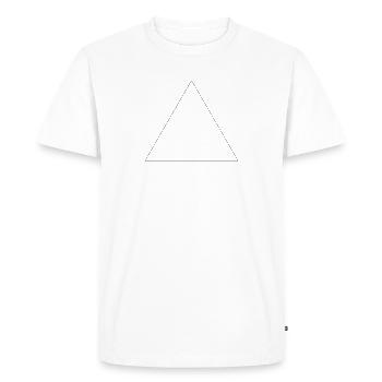 Premium Triangle - Triangle - Men's Premium Organic T-Shirt - white - Front - Nico (187cm)
