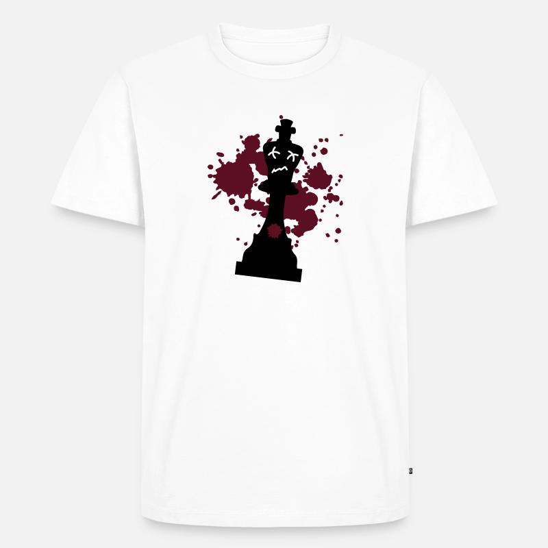 schach matt - Männer Premium Bio T-Shirt - Weiß