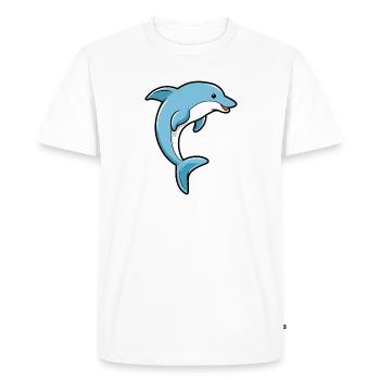 Dauphin - dauphin - T-shirt Premium bio Homme - blanc - Devant - Nico (187cm)