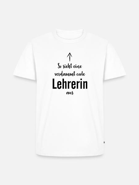 Lehrerin Schule Student - Männer Premium Bio T-Shirt - Weiß