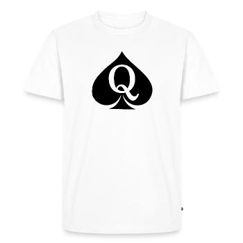 Reine de pique - T-shirt Premium bio Homme - blanc - Devant - Nico (187cm)