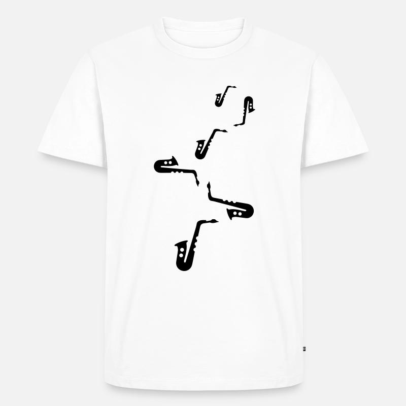 Trompete Symbol - Männer Premium Bio T-Shirt - Weiß